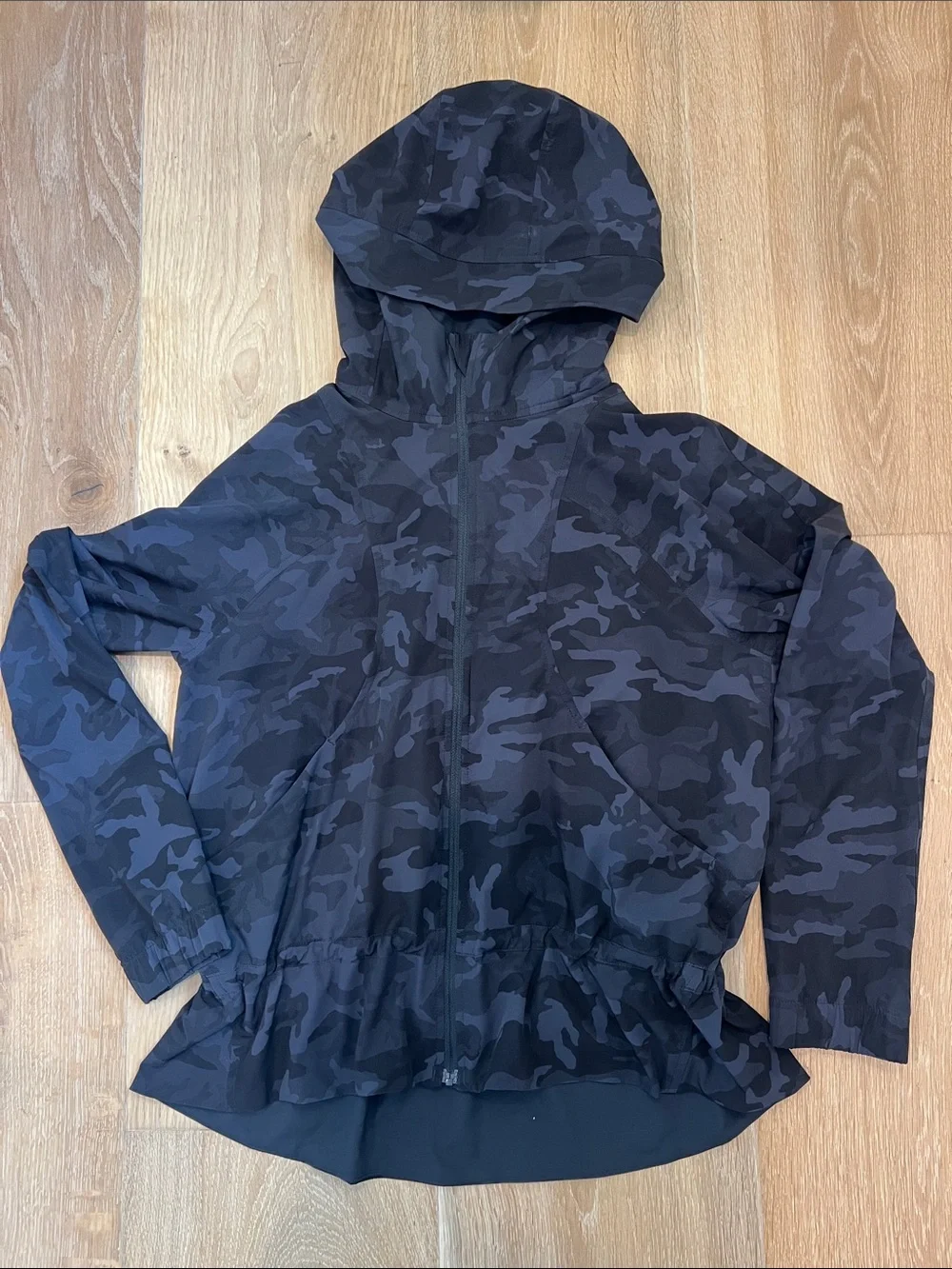 lululemon athletica Black Camo Zip Hoodie Jacket
